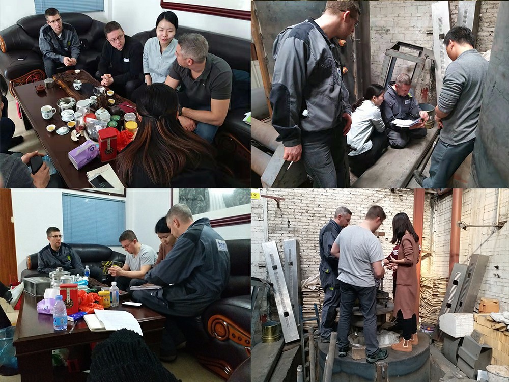 法國客戶到訪公司，參觀和操作工業(yè)爐設(shè)備