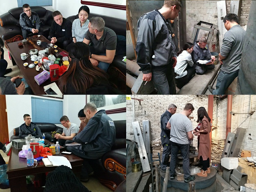 法國客戶到訪公司，參觀和操作工業爐設備(圖1)